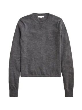 J. Crew Charcoal Gray Crewneck Sweater